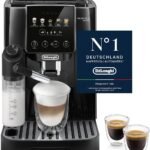 De’Longhi Magnifica Start - Perfetto Kaffeevollautomat mit LatteCrema-Milchaufschäumer, 4 One-Touch-Getränke, Cappuccino, Espresso Kaffeemaschine, Soft-Touch-Bedienfeld, Schwarz (ECAM220.91.B)