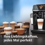Philips Kaffeevollautomat der Serie 5400 – Espressomaschine für 12 Getränke, schnell reinigendes LatteGo System, intuitives TFT-Display, anpassbare Kaffeeeinstellungen (EP5441/50)