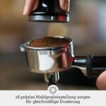 Sage - The Barista Express - Kaffeemaschine mit manuellem Milchaufschäumer & Mahlwerk - Automatisches Mahlen, individueller Milchschaum - Gebürsteter Edelstahl, Milchkännchen mit Temperaturregelung
