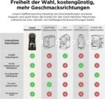 Warriors1 5 in 1 Multi Kapselmaschine für Nespresso OL, Dolce Gusto, Lavazza A Modo Mio, FAP Espresso Point Kapseln und Gemahlen Kaffee, 20 bars, 0,82 L, Automatische Kaffeemaschine für Zuhause & Büro