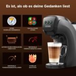 Warriors1 5 in 1 Multi Kapselmaschine für Nespresso OL, Dolce Gusto, Lavazza A Modo Mio, FAP Espresso Point Kapseln und Gemahlen Kaffee, 20 bars, 0,82 L, Automatische Kaffeemaschine für Zuhause & Büro