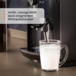 Krups EA8108 fully automatic coffee machine (automatic cleaning, 2-cup function, milk system with CappucinoPlus nozzle, 15 bar, coffee machine, espresso, coffee machine) black