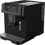 GRUNDIG KVA 6230 Kaffeevollautomat mit Milchaufschäumdüse, Edelstahlmahlwerk mit 13 Mahlgraden, 250 g Bohnenbehälter, 2 Liter abnehmbarer Wassertank, 19 Bar Pumpendruck, Touch-Display, Schwarz
