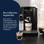 De’Longhi Magnifica Start - Perfetto Kaffeevollautomat mit LatteCrema-Milchaufschäumer, 4 One-Touch-Getränke, Cappuccino, Espresso Kaffeemaschine, Soft-Touch-Bedienfeld, Schwarz (ECAM220.91.B)