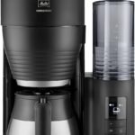 Melitta AromaFresh Therm Pro X Coffee Machine with Grinder, Filter Coffee Machine with Thermal Jug and Removable Water Tank, for up to 8 Cups of Coffee, Black